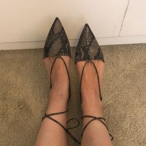 Massimo Dutti Lace-up flats